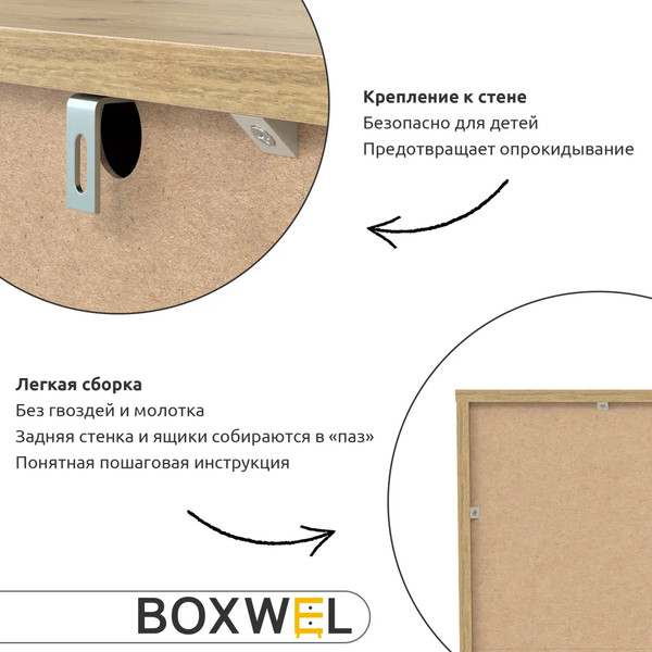 Изображение товара Комод Anrex Boxwell Berg 6S (дуб артисан)