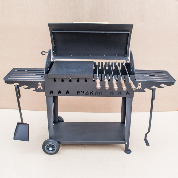 Изображение товара Мангал Вулкан Гриль М XL 4мм на колесах