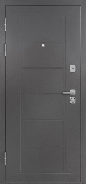 Изображение товара Входная дверь Промет Атлант 96x205 (левая, букле серый 5С/ривьера айс)