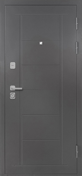 Изображение товара Входная дверь Промет Атлант 86x205 (правая, букле серый 5С/ривьера айс)