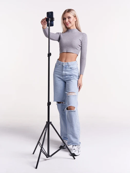 Изображение товара Штатив RayLab Basic 190 Для телефона с держателем и пультом / RLPTAL190