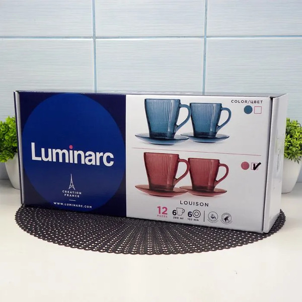 Изображение товара Набор для чая/кофе Luminarc Луиз Лилак O0533 (12пр)
