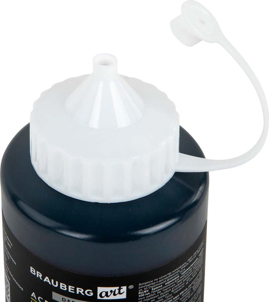 Изображение товара Акриловая краска Brauberg Art Debut / 192536 (500мл, черный матовый)