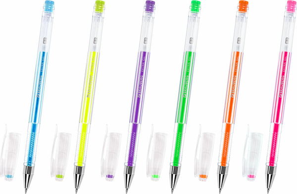 Изображение товара Набор гелевых ручек Brauberg Extra. Неон / 143911 (6цв)