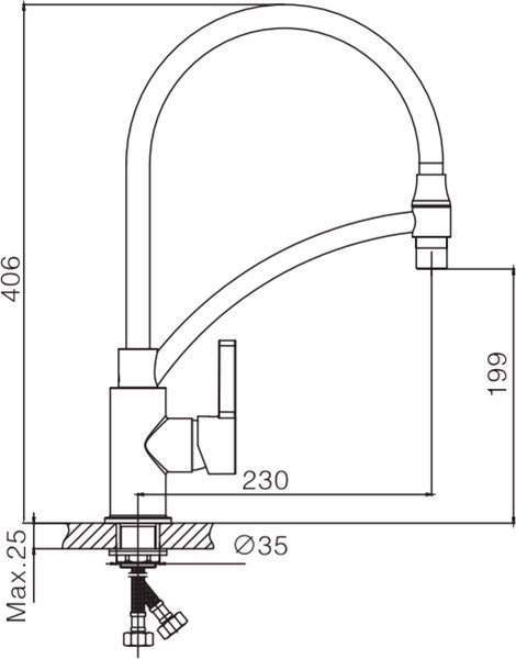 Изображение товара Смеситель Lauter Flex 21СК7505C