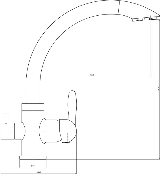Изображение товара Смеситель Lauter Key 21АМ611931