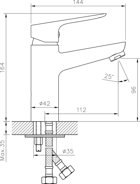Изображение товара Смеситель Lauter Sun 21СК506С