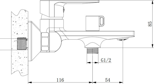 Изображение товара Смеситель Lauter Reef 21CK6678BS
