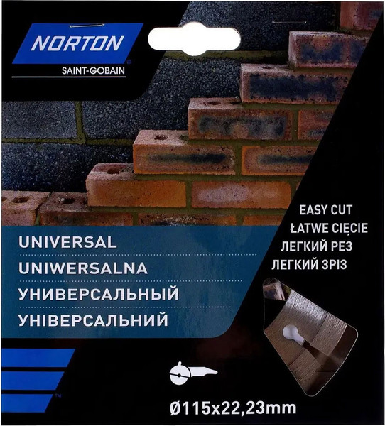 Изображение товара Отрезной диск алмазный Norton 115x22.2 / 70184601270