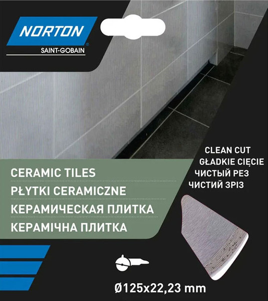 Изображение товара Отрезной диск алмазный Norton 125x22.2 / 70184601275