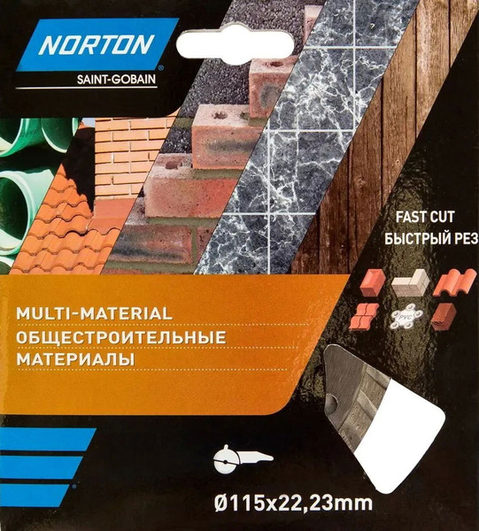 Изображение товара Отрезной диск алмазный Norton 115x22.2 / 70184603361