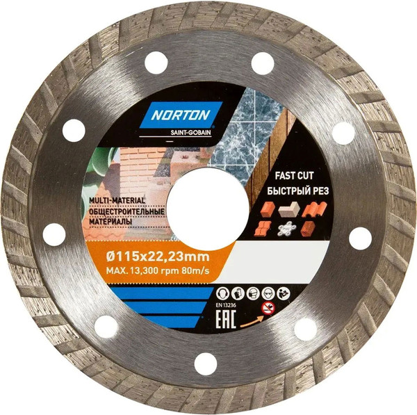 Изображение товара Отрезной диск алмазный Norton 115x22.2 / 70184603361