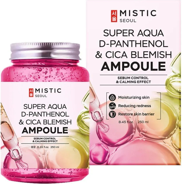 Изображение товара Сыворотка для лица Mistic Super Aqua D-Pantenol & Cica Blemish (250мл)