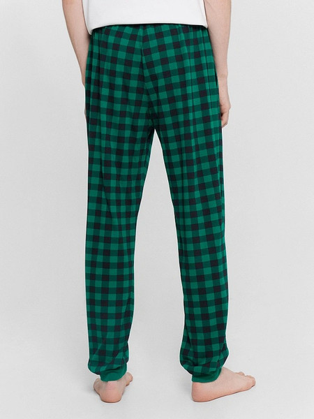 Изображение товара Штаны домашние Mark Formelle 581133 (р.102-182/188, черная клетка на светлом малахите)