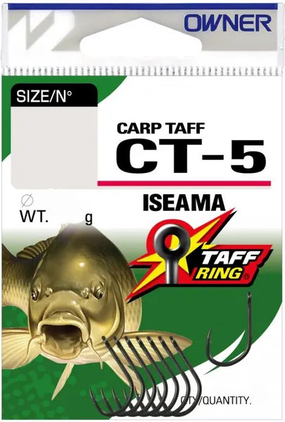 Набор крючков рыболовных Owner Carp Taff Iseama teflon №6 / 53275-06 (8шт) — фото 4