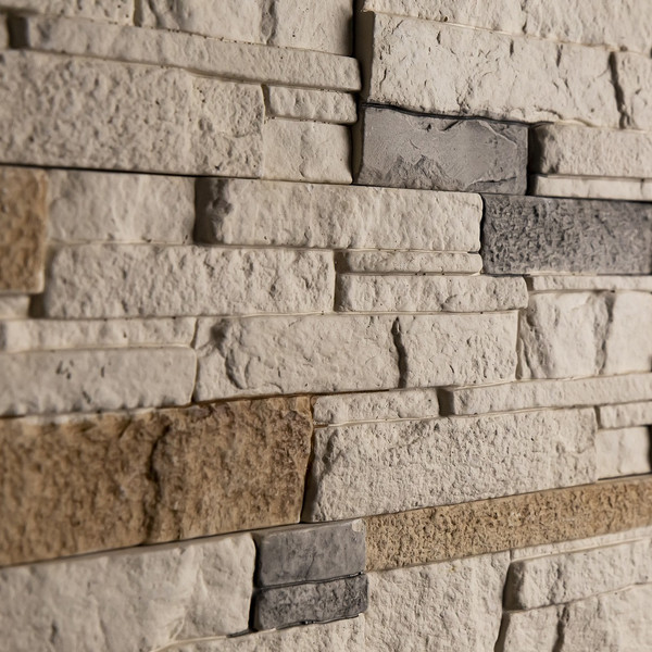 Изображение товара Декоративный камень гипсовый Stone Mill Сланец Аркана ПГД-1-Л 2601 (слоновая кость)