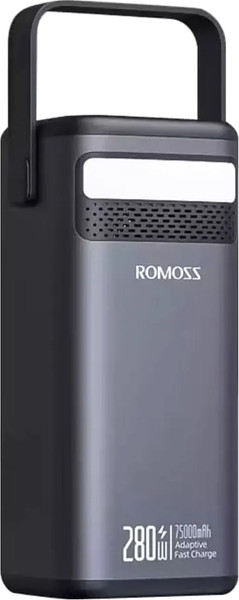 Изображение товара Портативное зарядное устройство Romoss PMT75 75000mAh (черный)