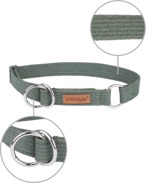 Изображение товара Ошейник-полуудавка Ami Play 26-40см (M, хаки)