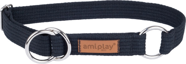 Изображение товара Ошейник-полуудавка Ami Play 32-50см (L, черный)