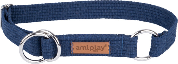 Изображение товара Ошейник-полуудавка Ami Play 34-55см (XL, темно-синий)
