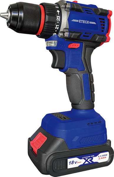 Изображение товара Аккумуляторная дрель-шуруповерт Etech TEH-18BL