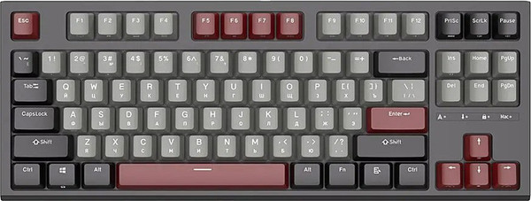 Изображение товара Клавиатура Royal Kludge RK-R87 RGB (черный/серый/красный, Blue Switch)