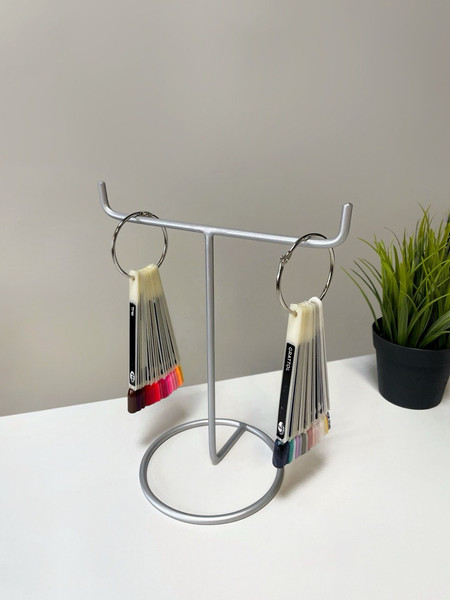 Изображение товара Подставка для типс ОМурМебель Металлическая на две стороны (серебристый)