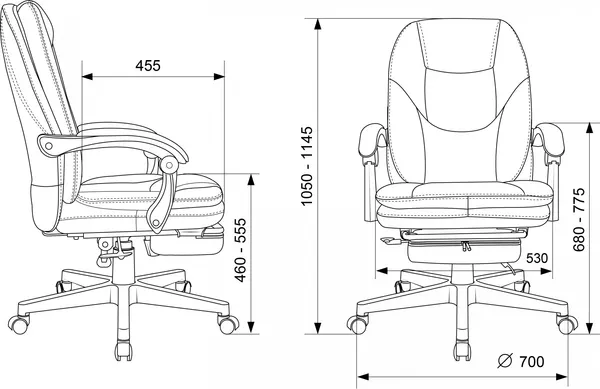 Изображение товара Кресло офисное Бюрократ CH-868N-BF (черный)