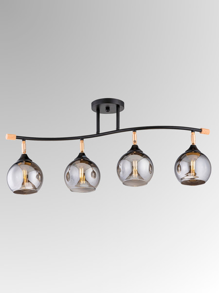 Изображение товара Спот Aitin-Pro НПБ 02-4x60-101 / XA1588B/4 (черный/золото)