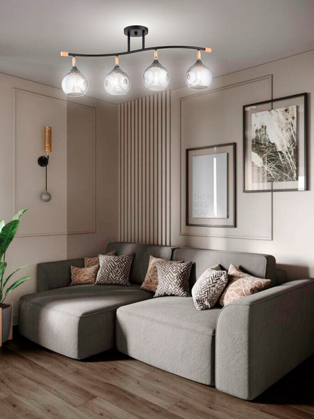 Изображение товара Спот Aitin-Pro НПБ 02-4x60-101 / XA1588B/4 (черный/золото)