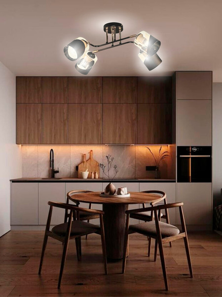 Изображение товара Спот Aitin-Pro НПБ 02-4x60-101 / XA1564B/4 (черный/золото)