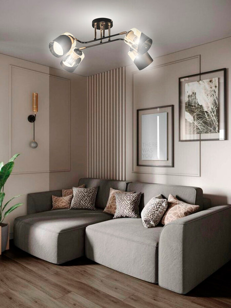 Изображение товара Спот Aitin-Pro НПБ 02-4x60-101 / XA1564B/4 (черный/золото)