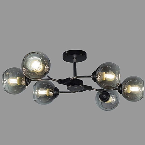 Изображение товара Люстра Aitin-Pro НПБ 02-6x60-105 / XA1483/6 (черный/хром)