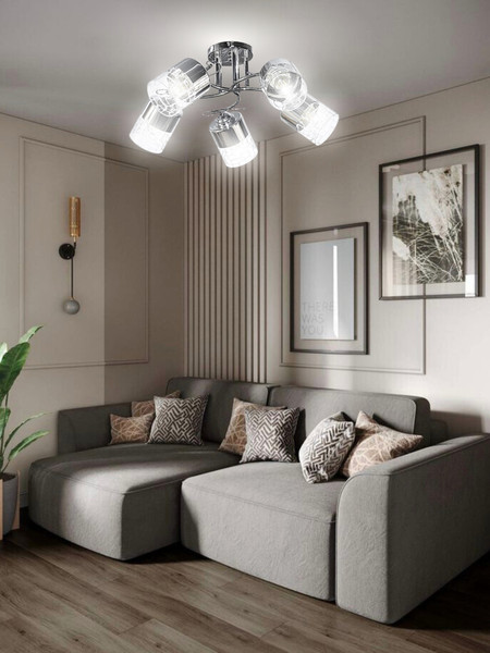 Изображение товара Люстра Aitin-Pro НПБ 02-5x60-101 / XA1294/5 (хром)