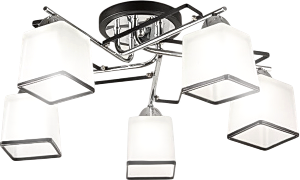 Изображение товара Люстра Aitin-Pro НПБ 02-5x60-102 / 1389/5 (черный/хром)