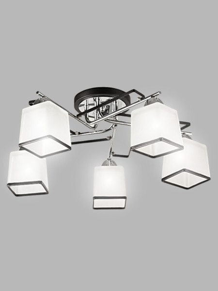 Изображение товара Люстра Aitin-Pro НПБ 02-5x60-102 / 1389/5 (черный/хром)