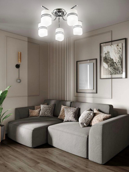 Изображение товара Люстра Aitin-Pro НПБ 02-5x60-102 / 1400/5 (хром/черный)