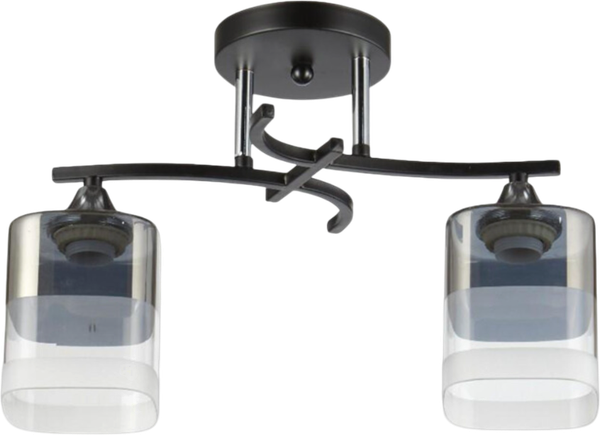 Изображение товара Потолочный светильник Aitin-Pro НПБ 02-2x60-101 / 5015/2 (черный/хром)