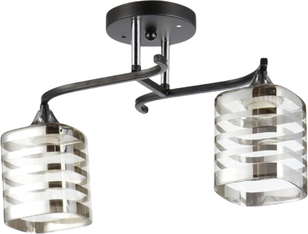 Изображение товара Потолочный светильник Aitin-Pro НПБ 02-2x60-101 / 5023/2 (черный/хром)