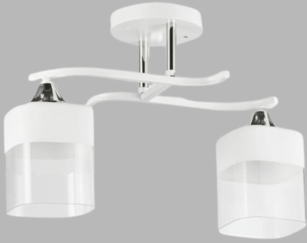 Изображение товара Потолочный светильник Aitin-Pro НПБ 02-2x60-101 / 5024/2 (белый/хром)