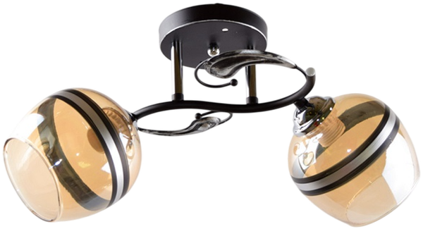 Изображение товара Потолочный светильник Aitin-Pro НПБ 02-2x60-101 / 5724/2 (черный/хром)