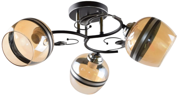 Изображение товара Люстра Aitin-Pro НПБ 02-3x60-101 / 5724/3 (черный/хром)