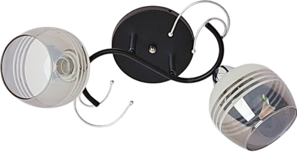 Изображение товара Потолочный светильник Aitin-Pro НПБ 02-2x60-101 / 8428/2 (черный/хром)