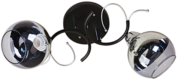 Изображение товара Потолочный светильник Aitin-Pro НПБ 02-2x60-101 / 8408/2 (черный/хром)