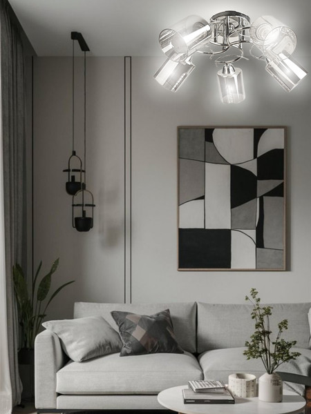 Изображение товара Люстра Aitin-Pro НПБ 02-5x60-101 / 8361/5 (хром)