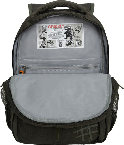 Изображение товара Школьный рюкзак Grizzly RB-554-4 (хаки)