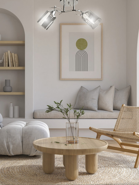 Изображение товара Потолочный светильник Aitin-Pro НПБ 02-2x60-101 / 8361/2 (хром)