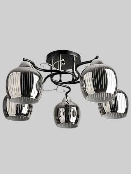 Изображение товара Люстра Aitin-Pro НПБ 02-5x60-101 / 8333/5B (черный/хром)