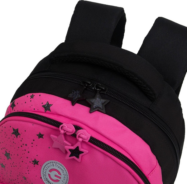 Изображение товара Школьный рюкзак Grizzly RG-560-2 (черный/розовый)