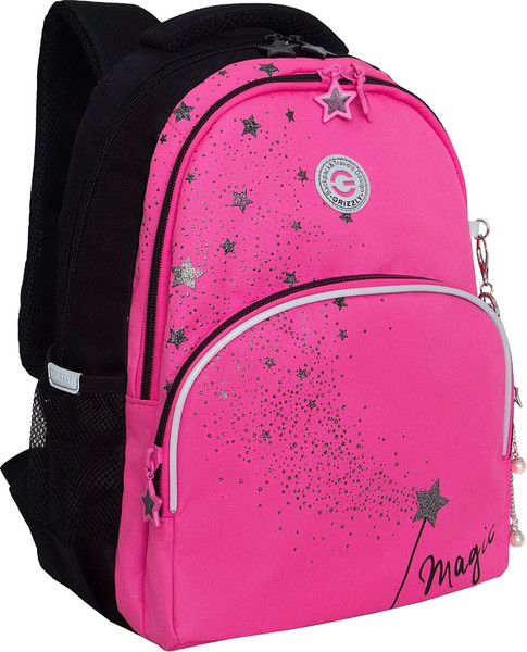 Изображение товара Школьный рюкзак Grizzly RG-560-2 (черный/розовый)